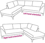 The Rocky Chesterfield Dark Grey Velvet Corner Sofa - MOOAZAA 