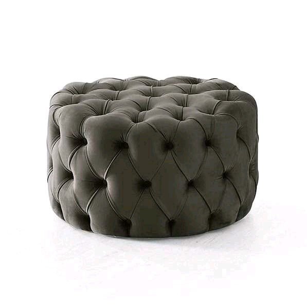 The U-Shaped Rocky Chesterfield Dark Grey Velvet Corner Sofa - MOOAZAA 