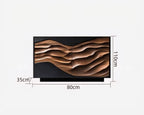 The Veridian Gabinete MCM Mid - Century Modern Solid Wood Sideboard & Storage Desk Cabinet - MOOAZAA