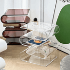 Transparent Acrylic Coffee Table, Living Room Nordic - MOOAZAA 