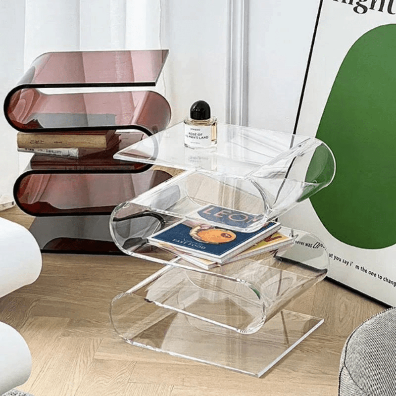 Transparent Acrylic Coffee Table, Living Room Nordic - MOOAZAA 