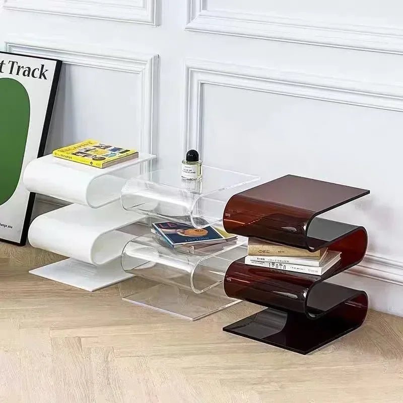 Transparent Acrylic Coffee Table, Living Room Nordic - MOOAZAA 