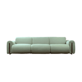 TREVISO Modern Contemporary Leather Three-Seater Sofa with Removable Armrests - MOOAZAA 