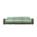 TREVISO Modern Contemporary Leather Three-Seater Sofa with Removable Armrests - MOOAZAA 