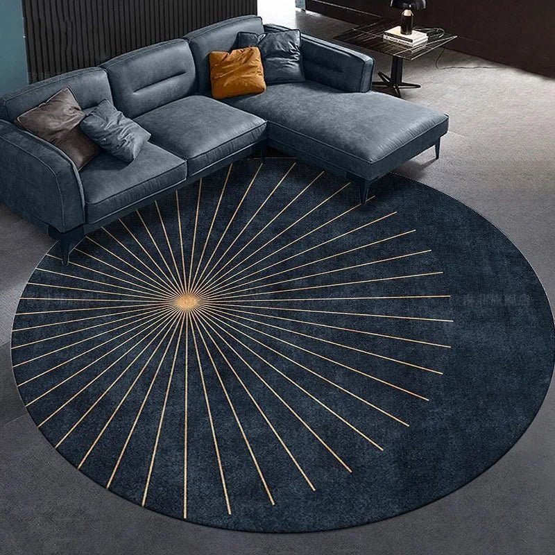 TRICIA Rounded Velvet Rug - MOOAZAA 