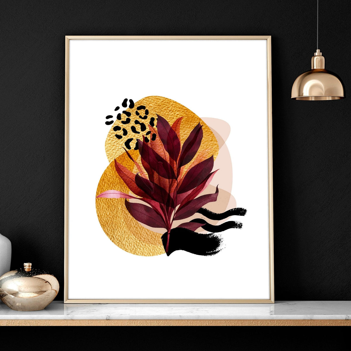 Framed prints living room | set of 3 framed wall art