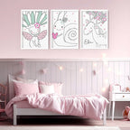 Unicorn name Wall art for Nursery