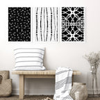 Beach theme decorations | Set of 3 framed wall art