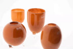 EVITA Mouthblown Glass Vases with Feet - Set of 4pcs - in Multiple Colours