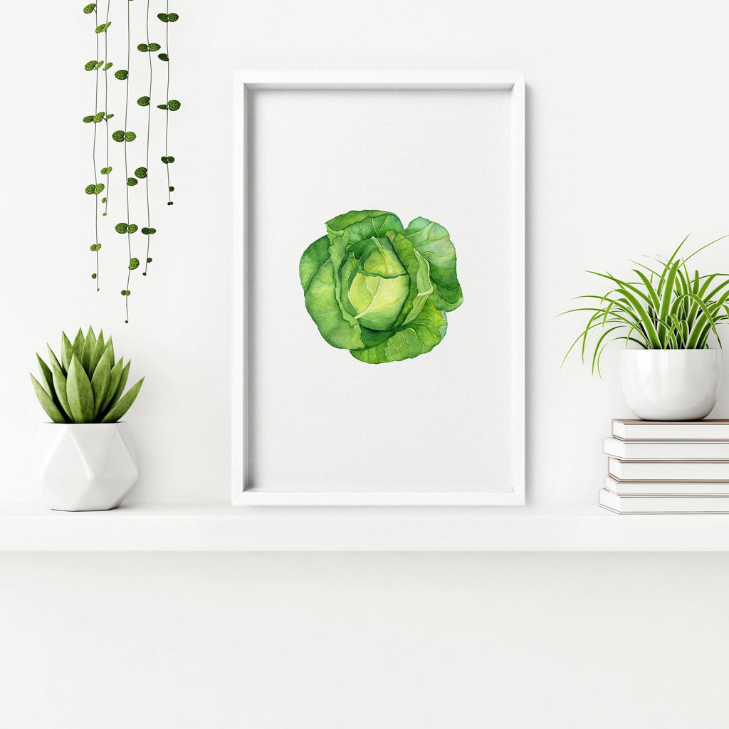 Kitchen Art Work – Set of 3 Framed Vegetable Prints