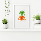 Kitchen Art Work – Set of 3 Framed Vegetable Prints