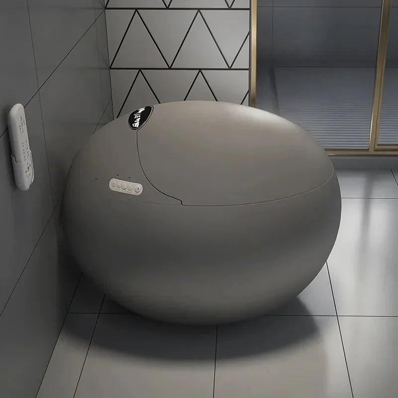 Velluto Egg-Shaped Wall-Mounted Luxury Toilet - MOOAZAA