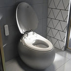 Velluto Egg-Shaped Wall-Mounted Luxury Toilet - MOOAZAA