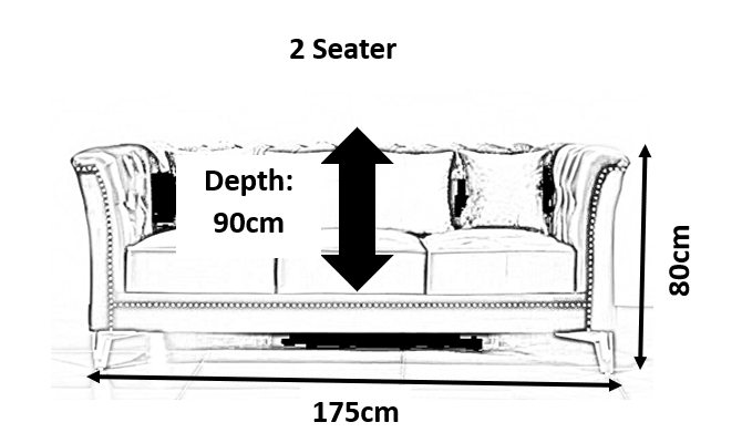 Venice Sofa Sets in Luxury Black Velvet - MOOAZAA 