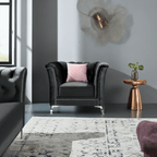 Venice Sofa Sets in Luxury Black Velvet - MOOAZAA 