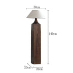 Vintage Distressed Solid Wood Floor Lamp – Retro Rustic Standing Light - MOOAZAA