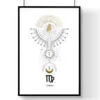 Virgo wall art print | Zodiac horoscope signs