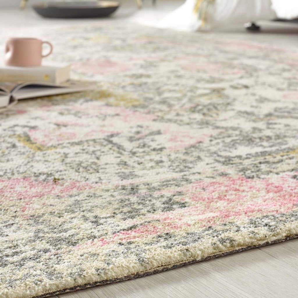 Vogue Vintage Pink Rug - MOOAZAA