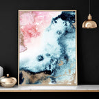 Wall art abstract modern | set of 2 framed wall art prints