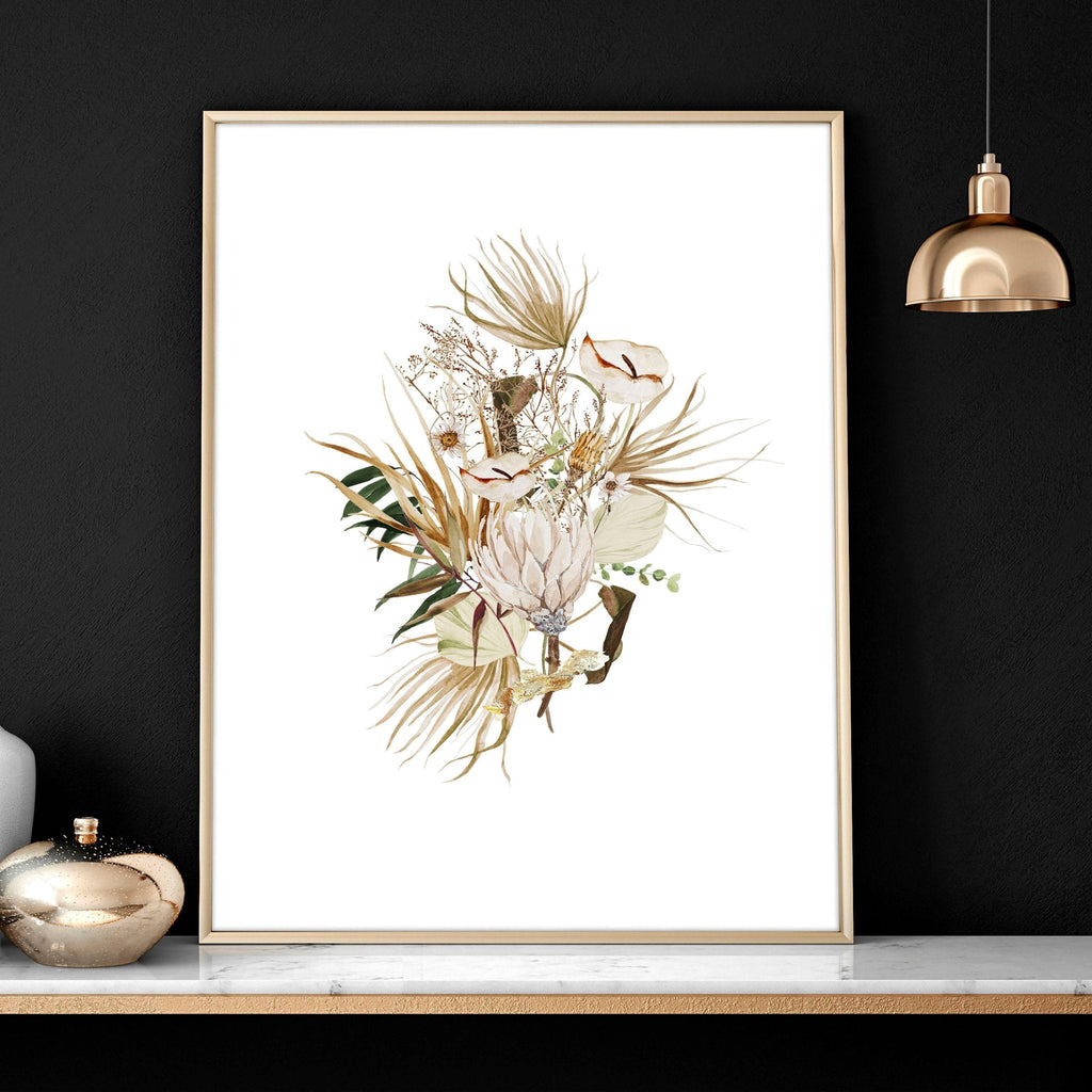 Bohemian wall art decor | Set of 3 framed wall art prints