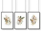 Bohemian wall art decor | Set of 3 framed wall art prints