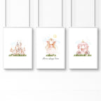 Wall Art Childrens Room | Set of 3 wall art prints