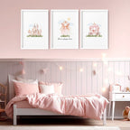 Wall Art Childrens Room | Set of 3 wall art prints