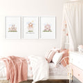 Wall Art Childrens Room | Set of 3 wall art prints