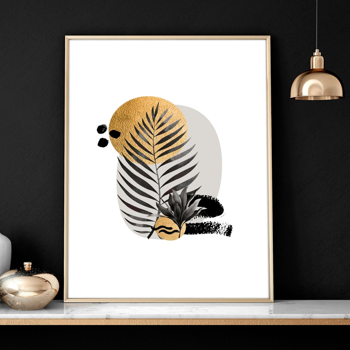 Wall art for a home office | set of 3 Tropical wall art prints