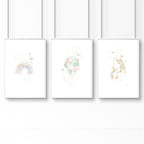 Wall Art For A Nursery | Set of 3 wall art prints