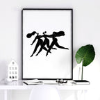Wall Art Framed | Set of 2 Boho Women Wall art Prints