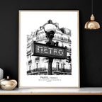 Wall art of Paris | set of 3 framed wall art prints