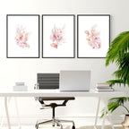 Wall Art Sea | Set of 3 Seashells Wall art Prints