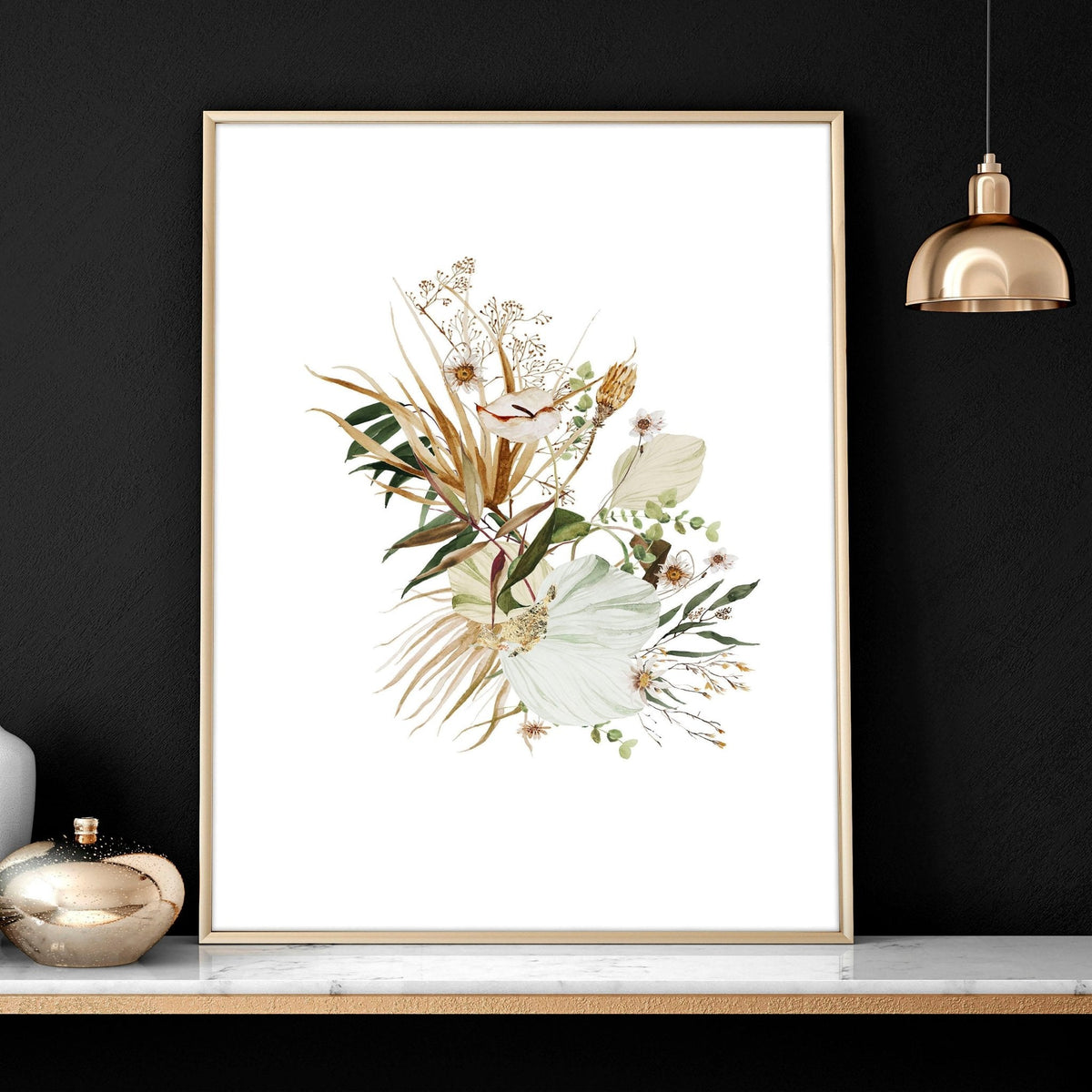 Bedroom Pictures for Wall – Set of 3 Boho Prints