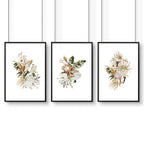Bedroom Pictures for Wall – Set of 3 Boho Prints