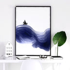 Nautical Wall Art Set of 3 Prints | Blue Wave Decor
