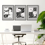Wall Decoration Large | Set of 3 Botanical Wall art Prints