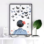 Wall Picture Gallery | Set of 3 Boho Women Wall art Prints
