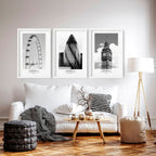 Wall Pictures for Living Room | London Art Set of 3