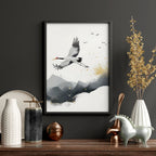 Wall Pictures Hanging | Set of 3 Asian Inspired Wall art Prints