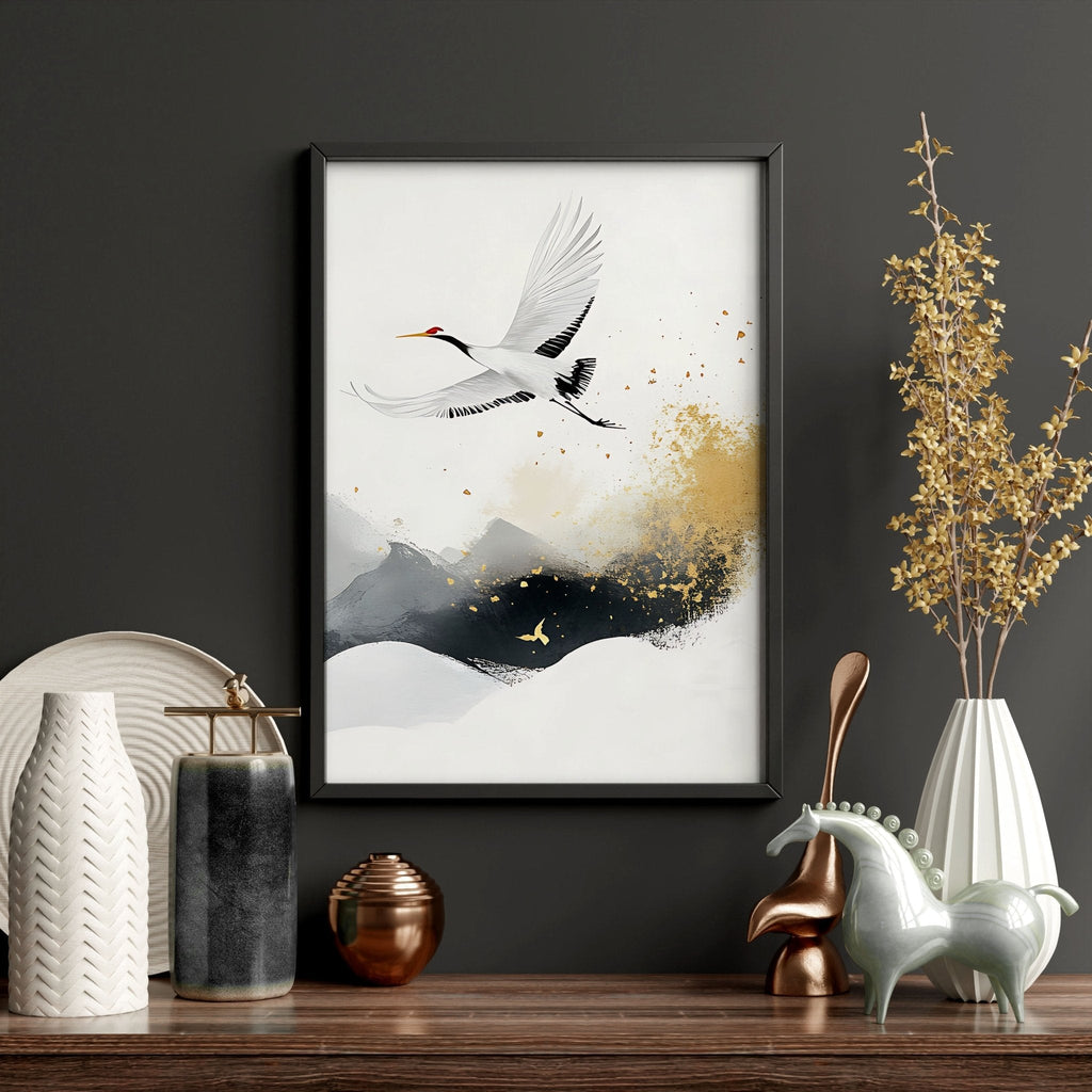 Wall Pictures Hanging | Set of 3 Asian Inspired Wall art Prints