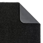 Washable Black Shaggy Rug - MOOAZAA