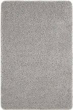 Washable Ghost Grey Shaggy Rug - MOOAZAA