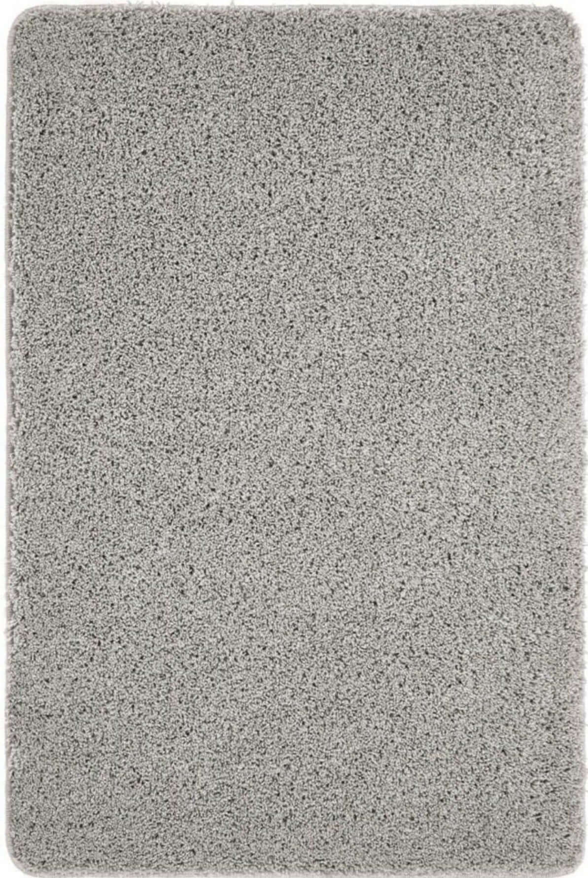 Washable Ghost Grey Shaggy Rug - MOOAZAA