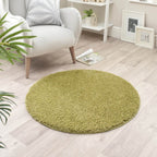 Washable Olive Green Shaggy Rug - MOOAZAA