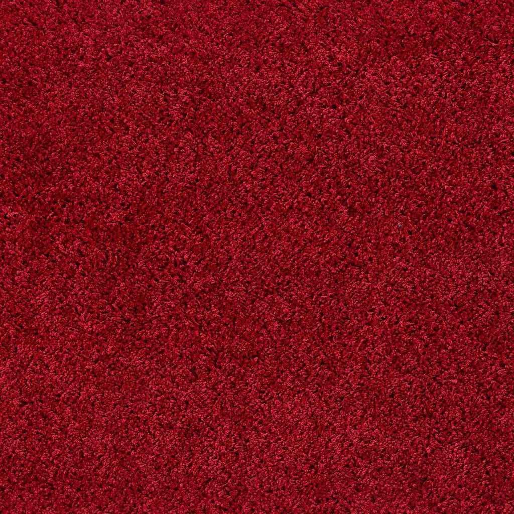Washable Red Shaggy Rug - MOOAZAA