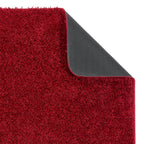 Washable Red Shaggy Rug - MOOAZAA