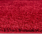 Washable Red Shaggy Rug - MOOAZAA