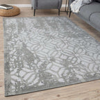Washable Rug Carina Grey | 6932 - MOOAZAA
