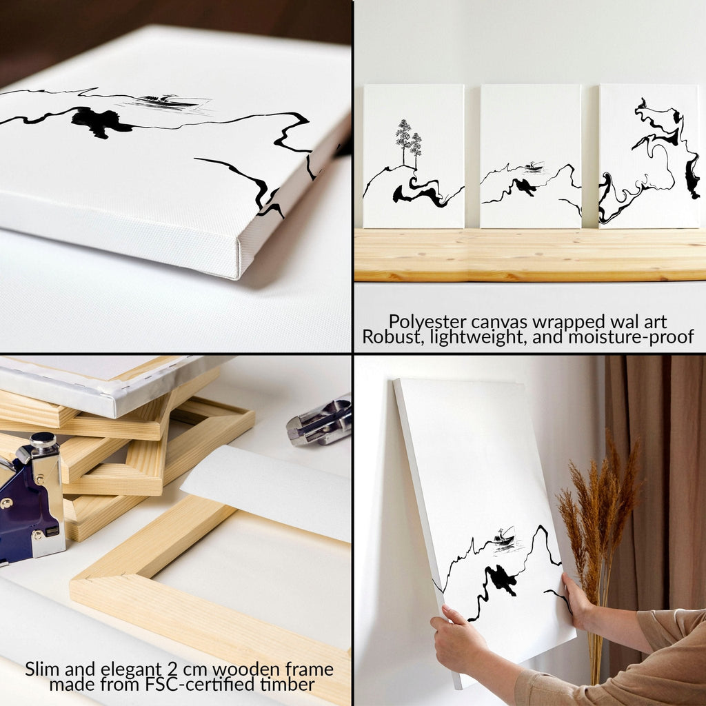 Black and White Prints Set of 3 | Wall Art Prints